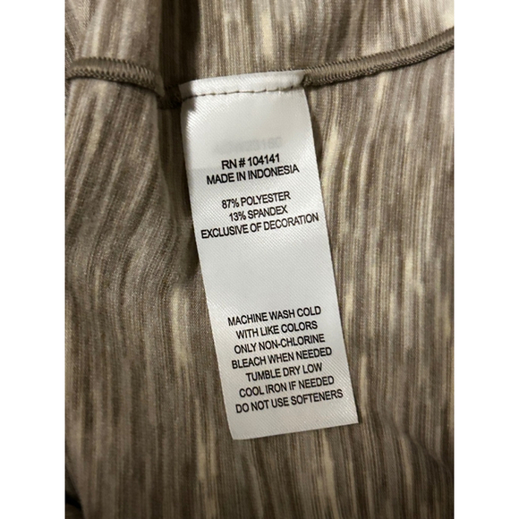 Alpine Design Women's Field Knit Mock Neck Light Khaki Space Dye Shirt Sz-XSmall - Picture 11 of 11